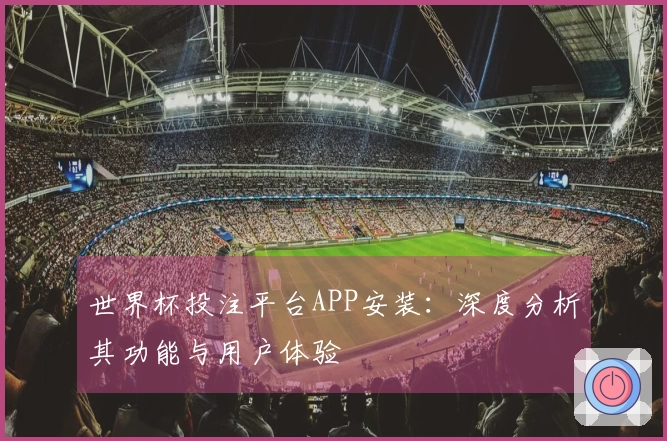 世界杯投注平台APP安装：深度分析其功能与用户体验